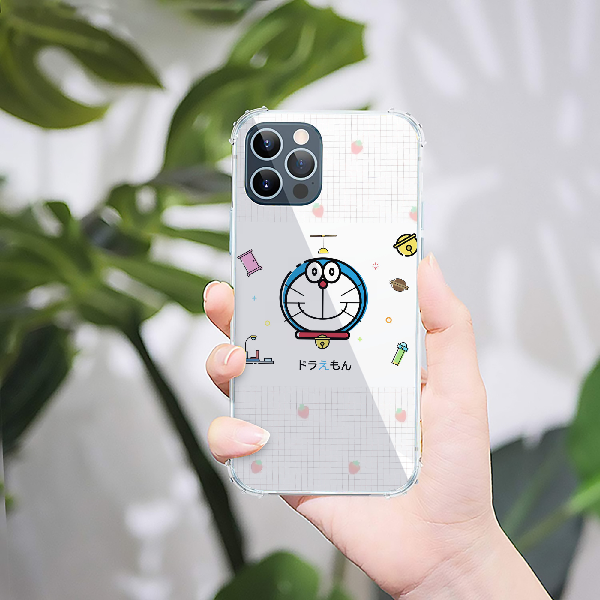 （画像用） ドラえもん Doraemon 【iPhone 12シリーズ対応】透明スマホケース（クリアソフトケース）